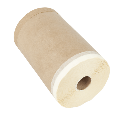 Малярная бумага с клейкой лентой "Masking Paper with Tape Premium"