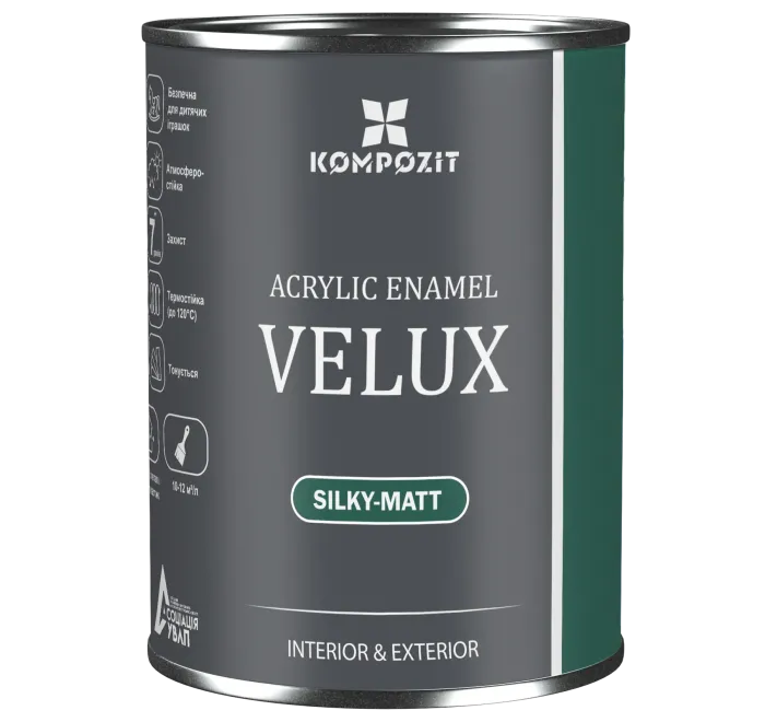 Емаль акрилова шовковисто-матова VELUX 139 Шоколад