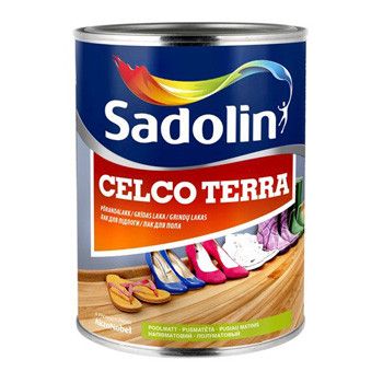 Лак для підлоги Sadolin Celco Terra алкідний, глянець, безбарвний (Садолін Селко Терра)