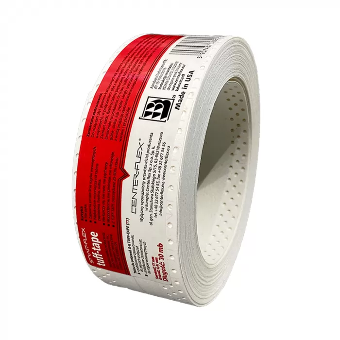 Стрічка композитна "Strait-Flex Tuff-Tape (американка)"червона, для кутів та швів. 57ммx30м (41мкм) [Стрейт флекс таф тейп]