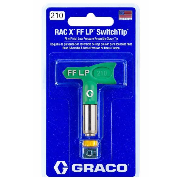 Сопло "Graco 210, RAC X FFLP SwitchTip", для фарборозпилювача низького тиску [Грако СвічТип 210]