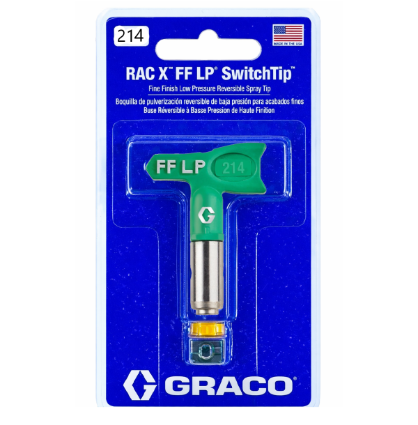 Сопло "Graco 214, RAC X FF LP SwitchTip", для фарборозпилювача низького тиску [Грако СвічТип 214]
