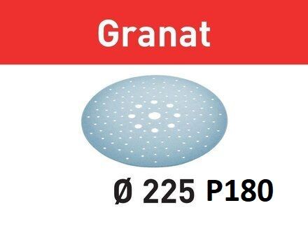 Шліфувальні круги Festool Granat, 225мм, упаковка 25шт P180 (Гранат Фестул)