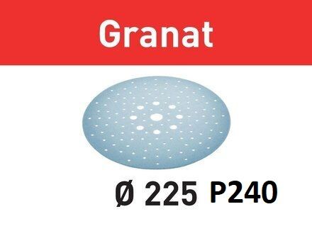 Шліфувальні круги Festool Granat, 225мм, упаковка 25шт P240 (Гранат Фестул)