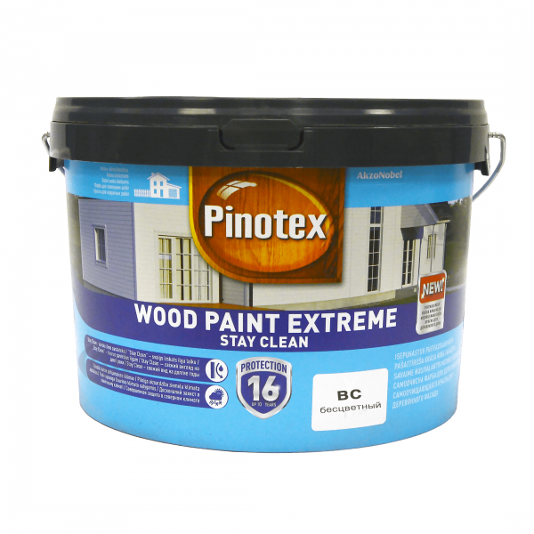 Фарба для дерева самоочисна, безбарвна "Pinotex Wood Paint Extreme" [Пінотекс Вуд Пеінт Екстрім]
