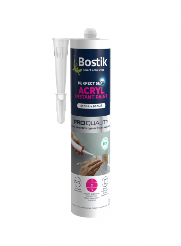 Герметик акриловый Bostik Acryl Instant Paint 300 мл (Бостик Акрил Инстант Пеинт)