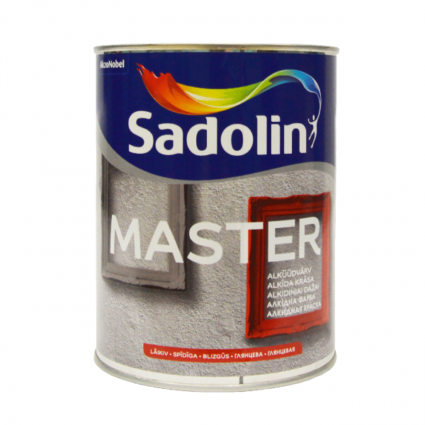 Алкідна фарба біла "Sadolin Master 90" для дерава та металу [Садолін Мастер]