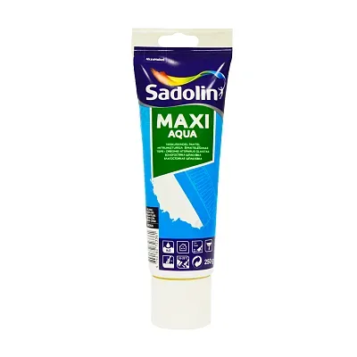Дрібнозерниста вологостійка легка шпаклівка "Sadolin Maxi Aqua" для стін і стелі, сіра [Садолін Максі Аква]