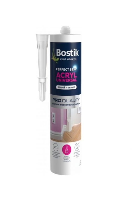 Герметик акриловий "BOSTIK ACRYL UNIVERSAL" (280мл) [Бостік Акрил Універсал]