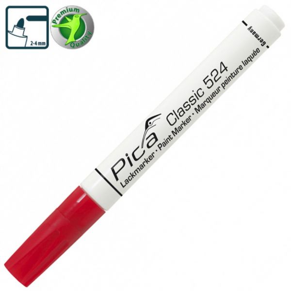 Рідкий промисловий маркер Pica Classic Industry Paint Marker, червоний (Піка Классік Пейнт Маркер)