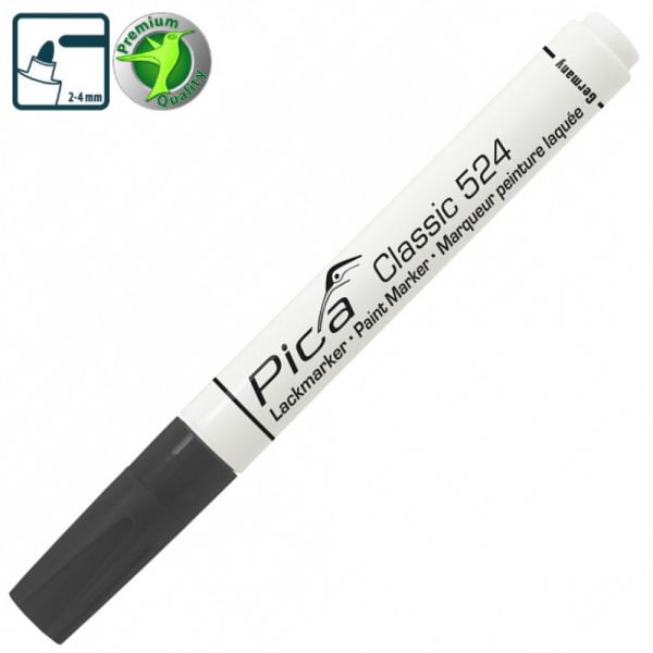 Рідкий промисловий маркер Pica Classic Industry Paint Marker, чорний (Піка Классік Пейнт Маркер)