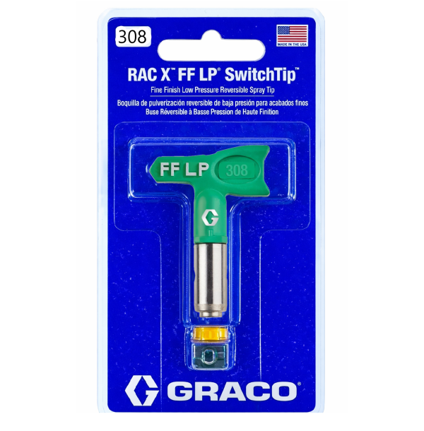 Сопло "Graco 308, RAC X FF LP SwitchTip", для фарборозпилювача низького тиску [Грако СвічТіп 308]
