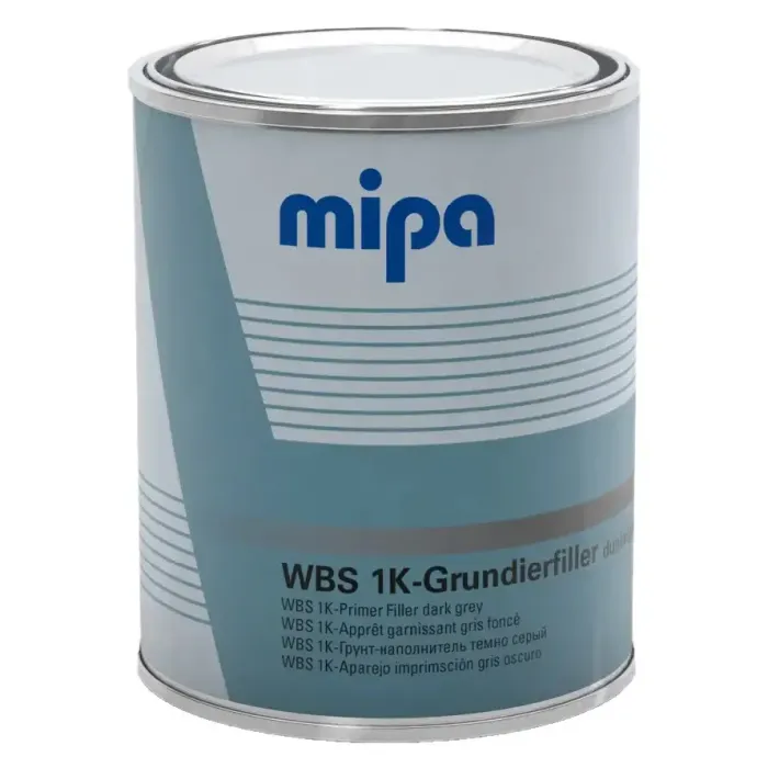 Грунт на водній основі "Mipa" 1K-Grundierfiller WBS dunkelgrau темно-сірий (1л) ["Мотіп" 1К-Грундерфиллер ВБС Данкелграу]