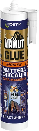Клей BOSTIK Mamut glue білий, 290мл [Бостік мамонт]