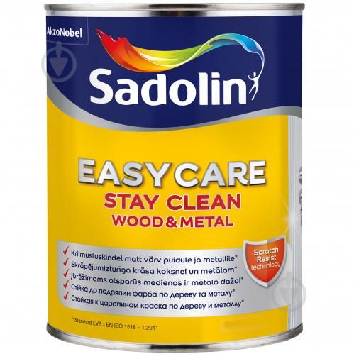 Алкідна фарба "Sadolin EasyCare Wood&Metal" для дерева та металу,безбарвна [Садолін Ізікер]