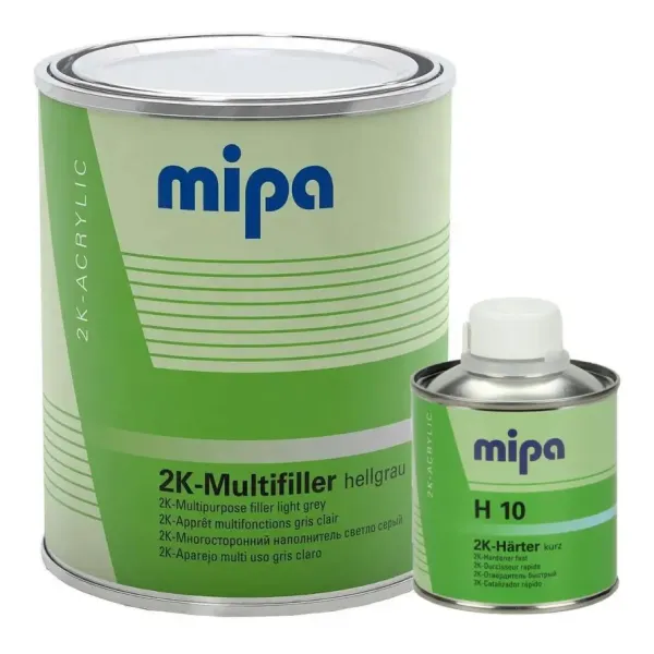 Універсальний грунт мокрий по мокрому Mipa 2K Multifiller+ затверджувач (1л + 0.25л) (Міпа 2К Мультифілер)