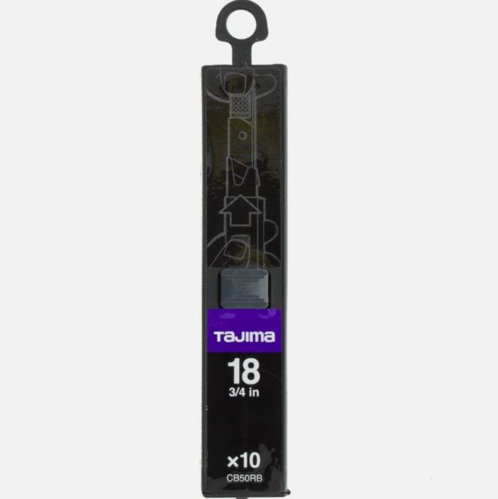 Сегментні леза Premium 18мм (10шт) "TAJIMA DORA Razar Black Blades"