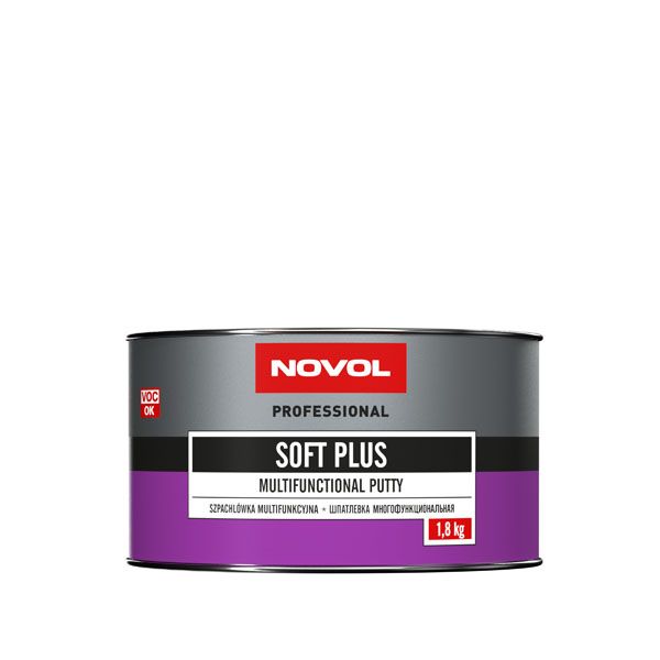 Многофункціональна автомобільна шпатлівка "Novol Soft Plus" (1,8кг) [Новол Софт Плюс]