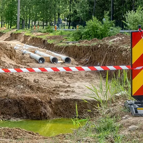 Сигнальна стрічка "HPX Barrier Tape" для огородження територій (ШПХ Барьер Тэйп) 