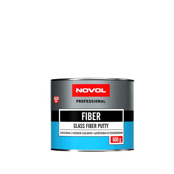 Автомобільная шпатлівка зі скловолокном "Fiber Novol" [Новол Файбер]