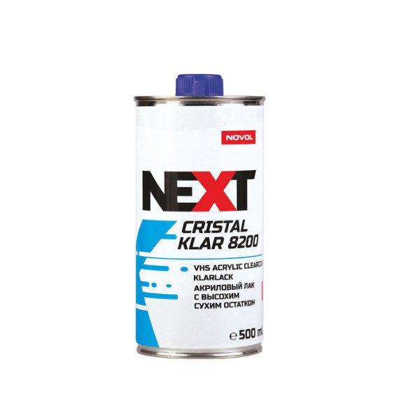 Лак акриловий VHS "NEXT Cristal Klar 8200" + затверджувач "Н8900" (1,0л + 0,5л)
