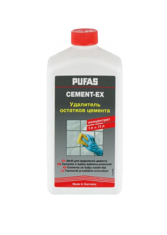 Pufas Cement-Ex удалитель цементных налетов 1л (Пуфас Цемент Екс)