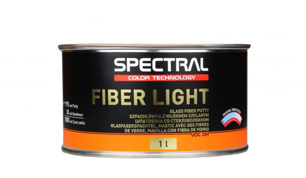 Шпатлевка автомобильная со стекловолокном "Spectral Fiber Light облегченная" (1л) [Спектрал Файбер Лайт]
