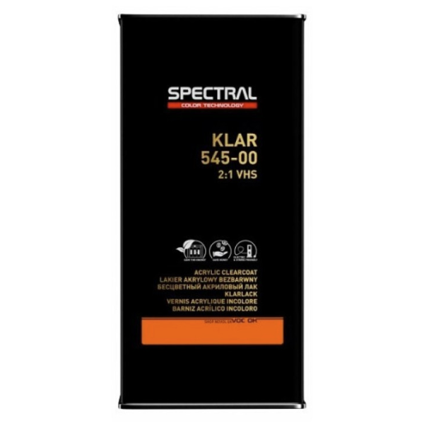 Автомобільний акриловий лак екстремально швидкий "Spectral Klar 545-00 VHS 2:1" + затверджувач "H6115" (1л+0,5л) [Спектрал Клар 545-00] Лак 1л + затвердник 0,5л