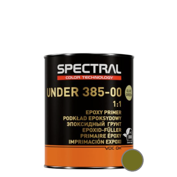 Грунт эпоксидный "Spectral Under 385-00" + отвердитель "H6385" 1+1 (0,8л+0,8л) Оливковый [Спектрал Андер 385-00]