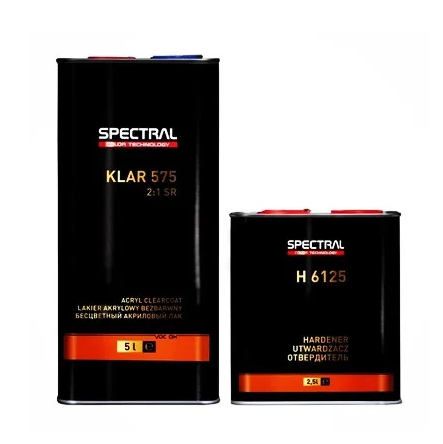 Автомобильный акриловый лак антискретч "Spectral Klar 575 SR 2:1" + отвердитель "H6125" [Спектрал Клар 575 СР]