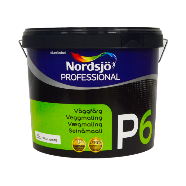 Акриловая краска бесцветная "Sadolin Professional P6" для стен и потолка [Садолин Про П6]