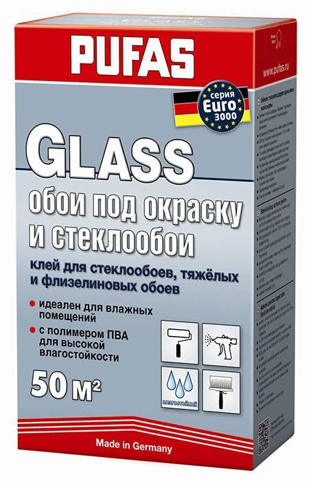 Клей Pufas Euro 3000 Glass для склошпалер 500 г (Пуфас Евро Гласс)