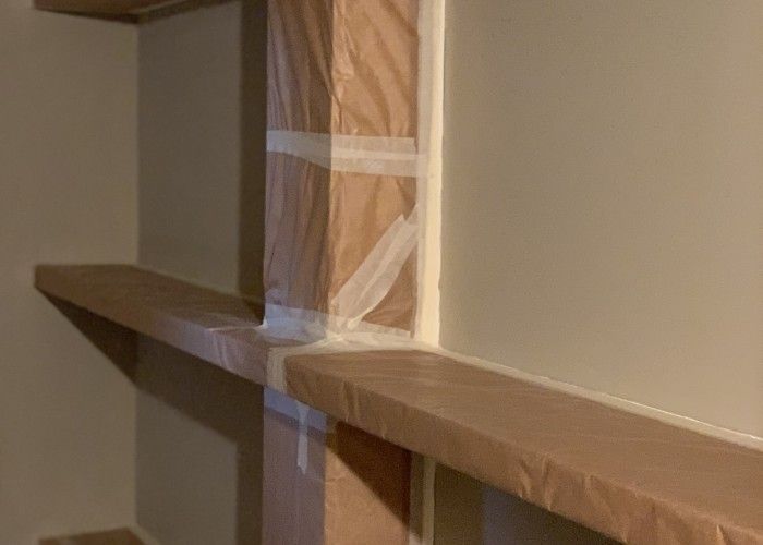 Малярная бумага с клейкой лентой "Masking Paper with Tape Premium"