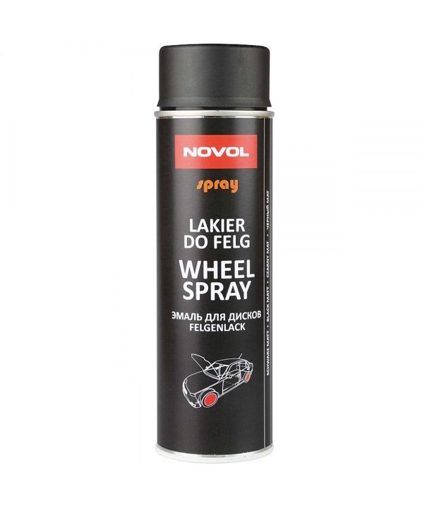 Акриловий автомобільний лак для дисків у балончику Novol Wheel Spray (Новол Віл Спрей)