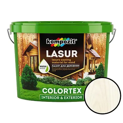 Лазур для деревини "Kompozit Colortex" Білий [Композит Колортекс]