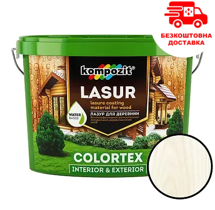 Лазур для деревини "Kompozit Colortex" Білий [Композит Колортекс]
