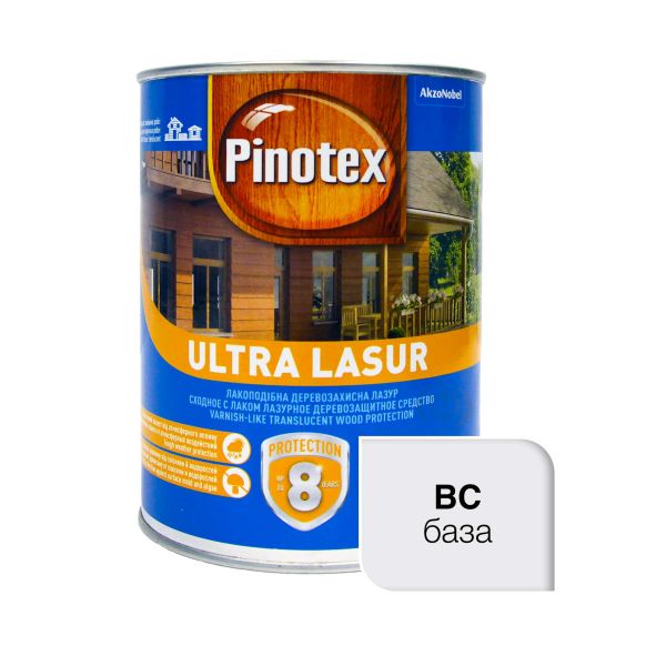 Деревозахисний засіб, безбарвне BC, "Pinotex Ultra Lasur" [Пінотекс Ультра Лазурь]
