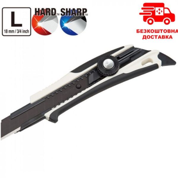 Ніж сегментний Premium 18мм TAJIMA Fin Cutter, гвинтовий фіксатор (Таджима Фін Каттер)