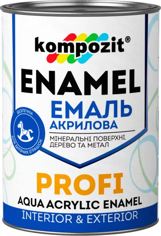 Емаль акрилова Kompozit Profi шовковисто-матова, Шоколадна RAL 8017 (Композит Профі)