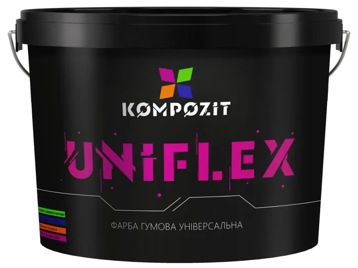 Фарба гумова Графітова "UNIFLEX Kompozit" (RAL 7024) [композіт уніфлекс]