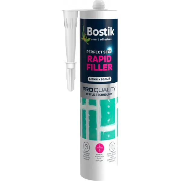 Герметик акриловый BOSTIK RAPID FILLER белый, 280 мл [Бостик Рапид фюллер]