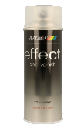 Лак аэрозольный акриловый "MOTIP" Deco Effect Clear Lacquer (400 мл) ["Мотип" Деко Эффект Клиар Лакер].