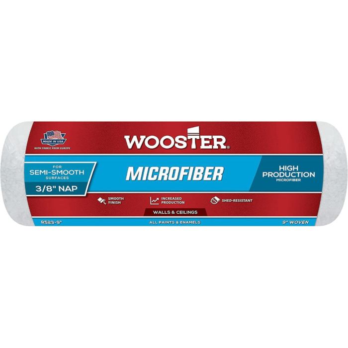 "Microfiber" 23см, ворс - 9мм, Валик Wooster з мікрофібри [R523-9]