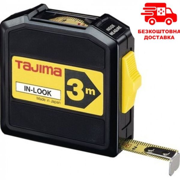 Рулетка з віконцем TAJIMA In Look, INL30MY - 3м×13мм