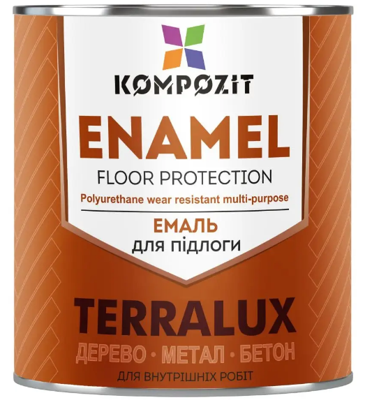 Емаль для підлоги Terralux червоно-коричнева"KOMPOZIT"