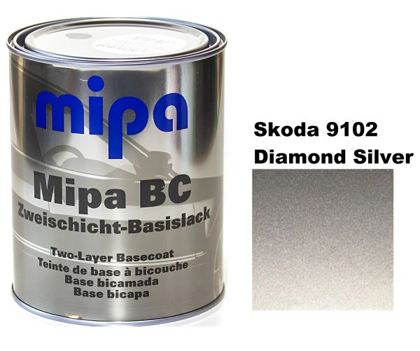 Базова автоемаль (металік) "Mipa Skoda 9102" 1л [Міпа]