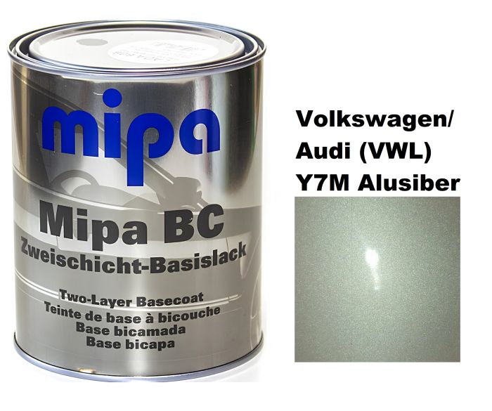 Базова автоемаль (металік) "Mipa Volkswagen/Audi (VWL) Y7M Alusiber" 1л