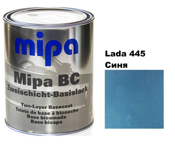 Базова автоемаль (металік) "Mipa Lada 445 Синя" 1л [Міпа Лада 445]