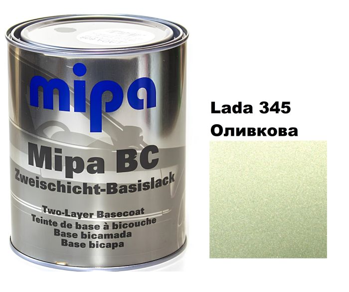Базова автоемаль (металік) "Mipa Lada 345 оливкова" 1л [Міпа Лада 345]