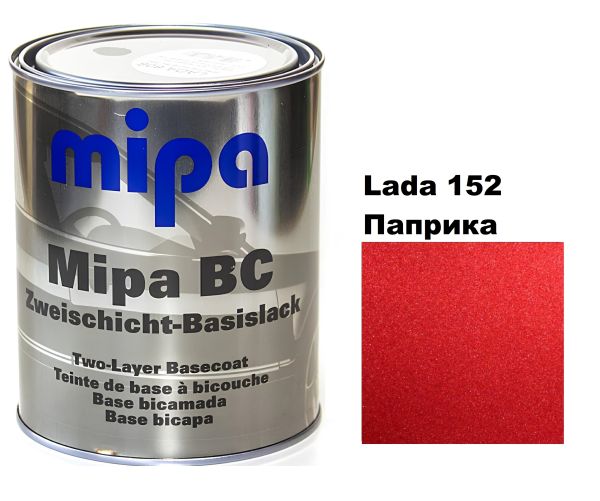 Базова автоемаль (металік) "Mipa Lada 152 Паприка" 1л [Міпа Лада 152]